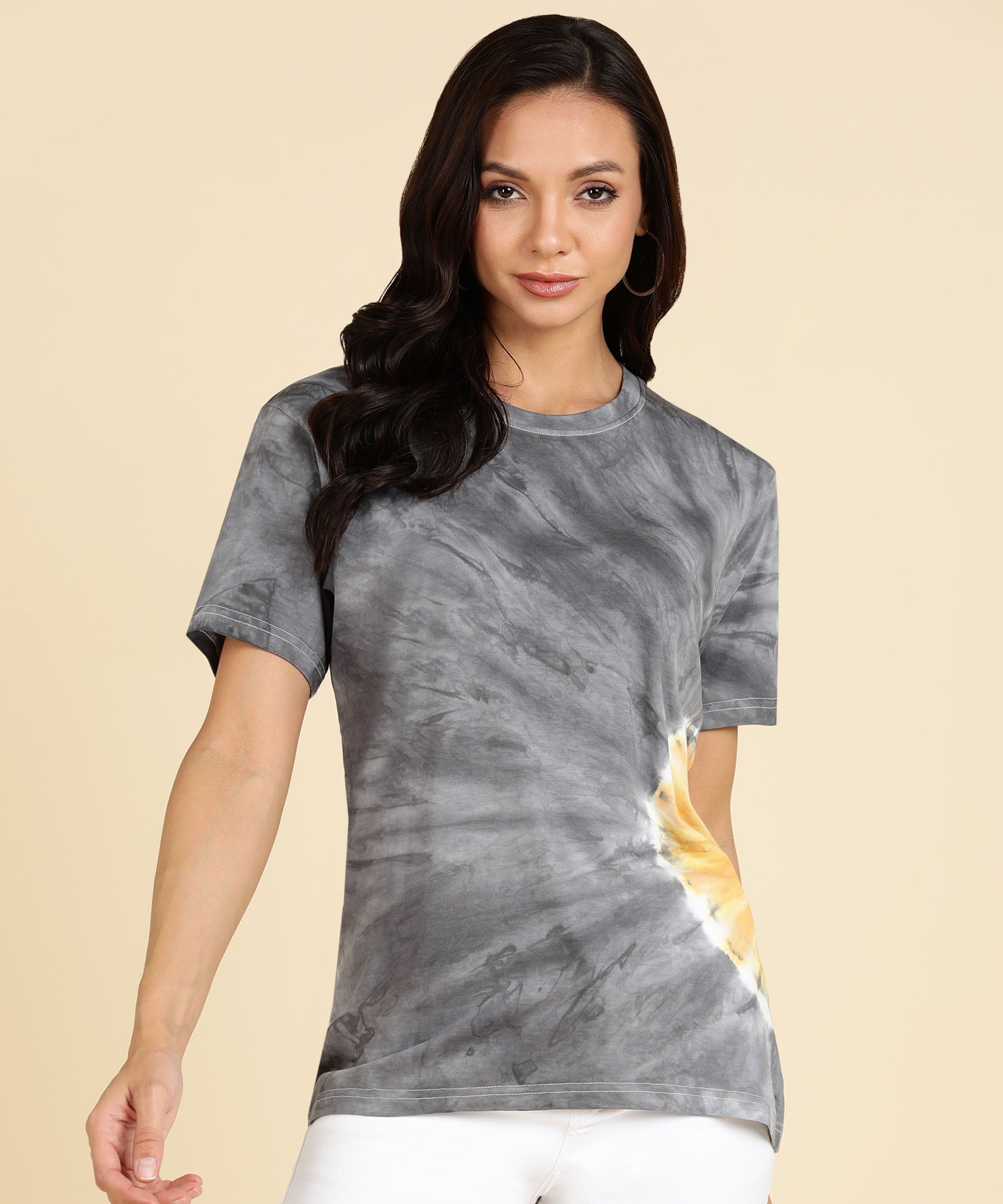 tie dye t shirt grey