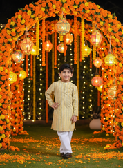 Baby Boy Ethnic Wear Cotton Kurta Payjama Suit (K1050)