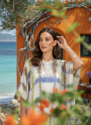 Hand Dyed Loose Fitted Crepe Kaftan Kurta (W1435)