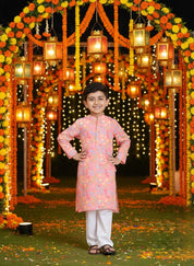 Boy Ethnic Wear Cotton Kurta Payjama Suit (K11087)