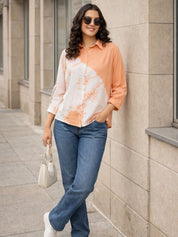 Tie Dyed Casual Fitted Shirt for Women (W1456)