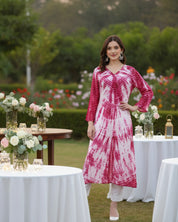 Women Hand Dyed Rayon Straight Kurta (W1509)