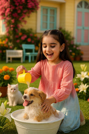 Hand Dyed Rayon Frock Dress for Girls (K1035)