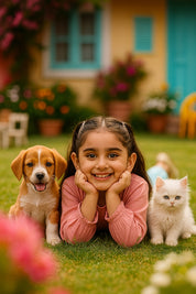 Hand Dyed Rayon Frock Dress for Girls (K1035)