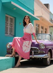 Women Rayon Staple  Bobbin Dress (W1468)