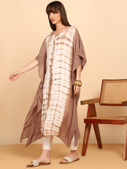 Women Hand Tie & Dye Rayon Crepe Kaftan (W1757)