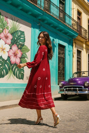 Hand Dyed Alia Cut Dress for Women (W1496)