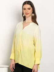 Women Rayon Tie & Dye Full Sleeve Casual Regular Fit Shirt (W1734)