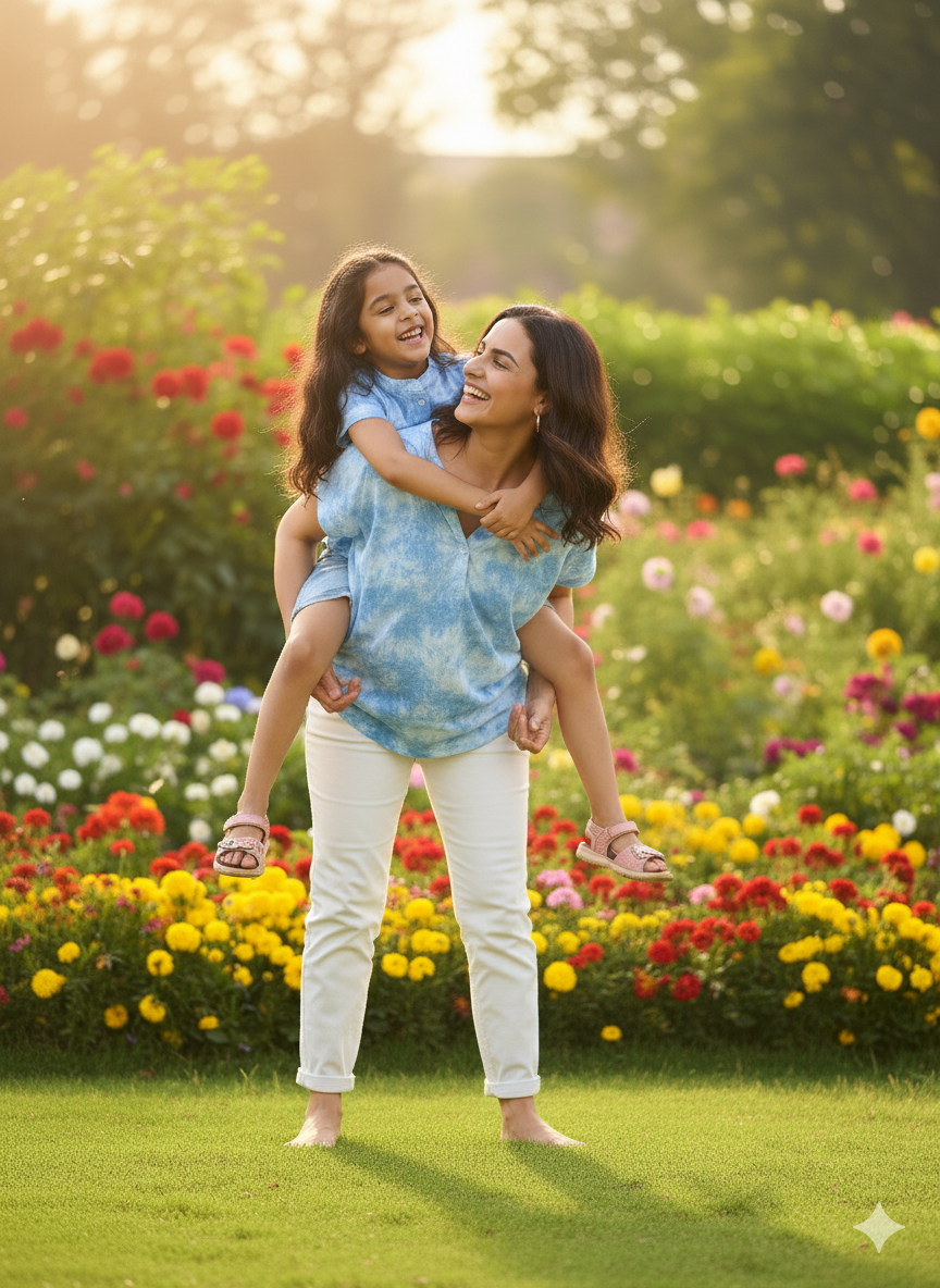 Hand Tie Dyed Mother Daughter Top Combo (COMBOMD9025)