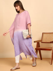 Women Hand Tie & Dye Rayon Crepe Kaftan (W1759)