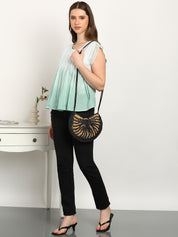 Women Casual Tie & Dye Cotton Flared Top (W1725)