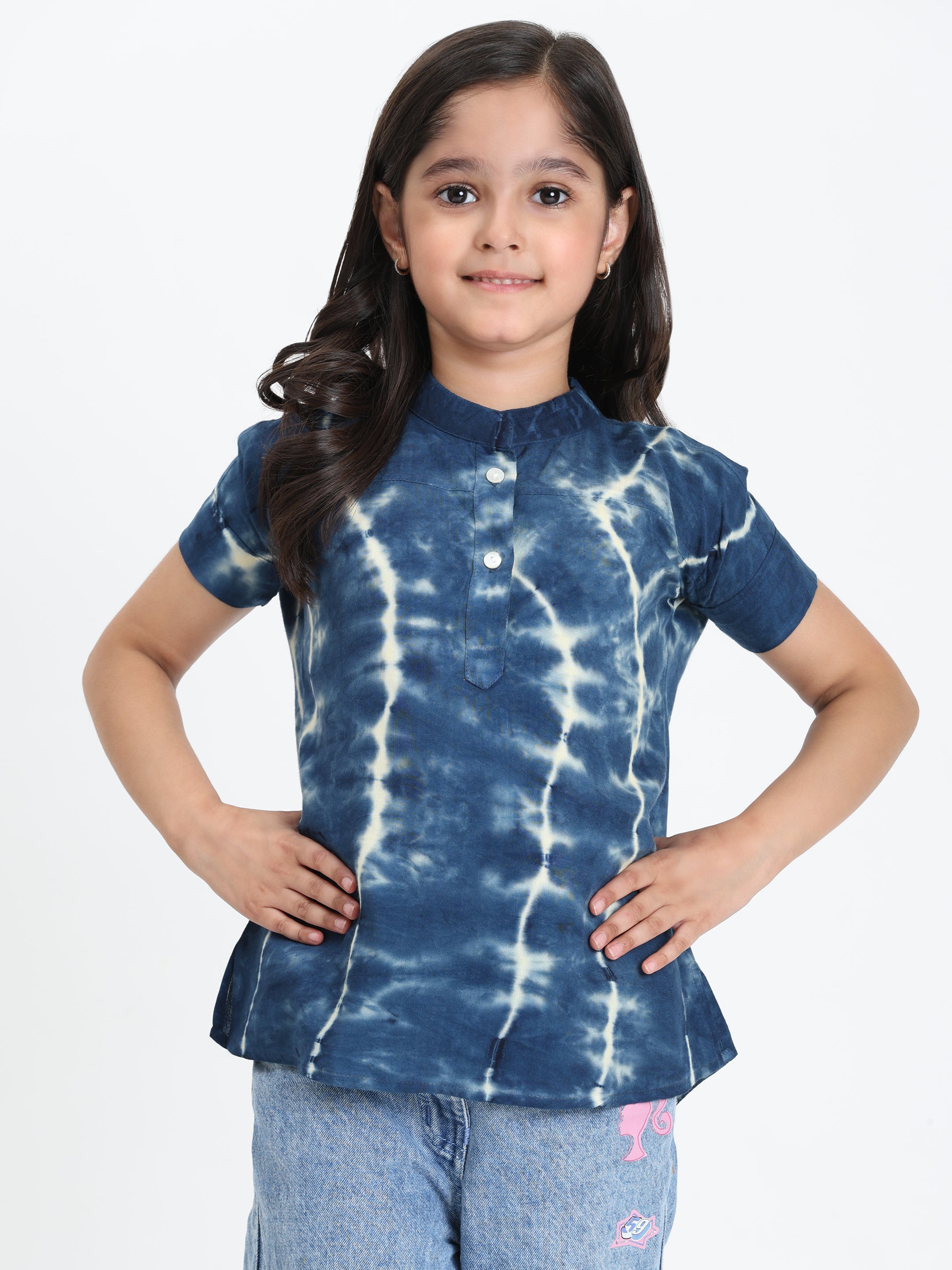 Hand Tie Dyed Mother Daughter Top Combo (COMBOMD9024)