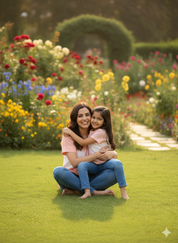 Hand Tie Dyed Mother Daughter Top Combo (COMBOMD9022)