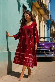 Hand Dyed Alia Cut Dress for Women (W1496)