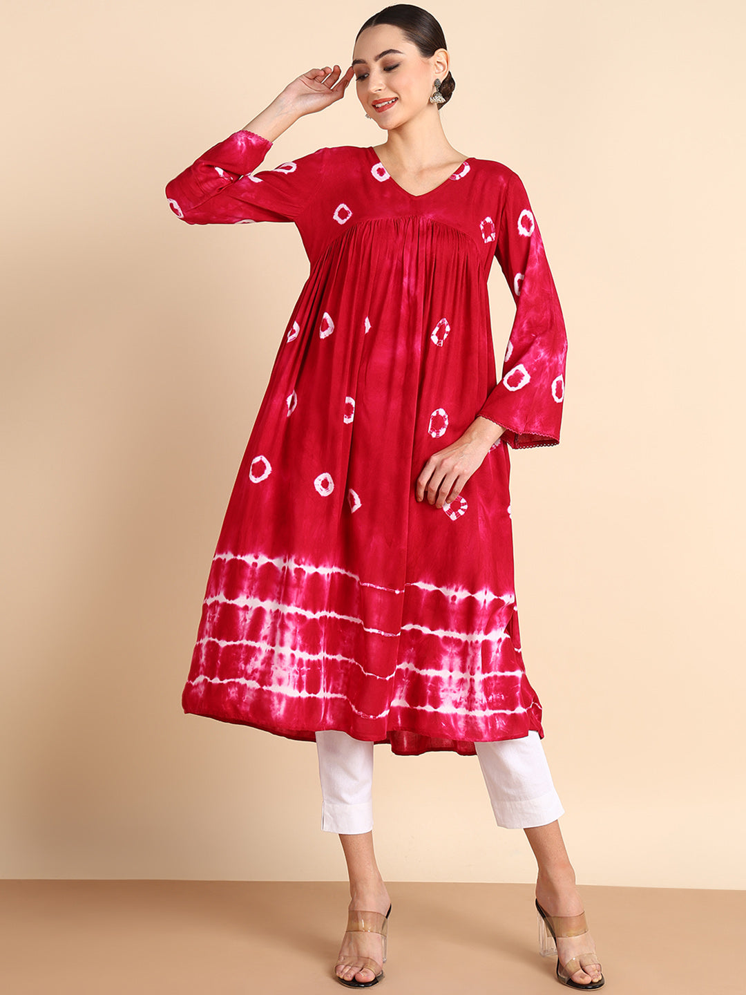 Hand Dyed Alia Cut Dress for Women (W1496)