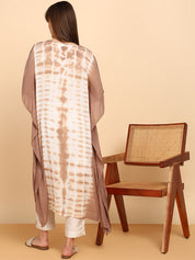 Women Hand Tie & Dye Rayon Crepe Kaftan (W1757)