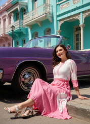 Women Rayon Staple  Bobbin Dress (W1468)