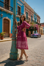 Hand Dyed Alia Cut Dress for Women (W1498)