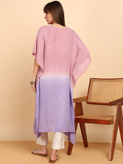 Women Hand Tie & Dye Rayon Crepe Kaftan (W1759)