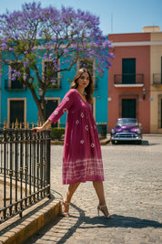 Hand Dyed Alia Cut Dress for Women (W1498)