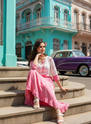 Women Rayon Staple  Bobbin Dress (W1468)