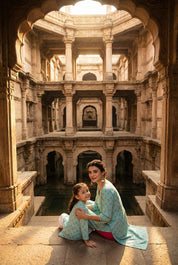 Women Printed Straight Kurta With Matching Girl Kurta Pyjama Set Mother Daughter Combo For Women & Girls (COMBO9033)