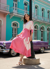 Women Rayon Staple  Bobbin Dress (W1468)