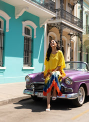 Rayon Crepe Tie Dye Kaftan Dress (W1202)