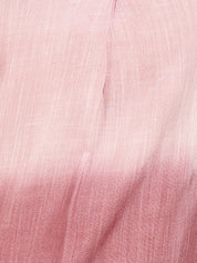 Women Casual Rayon Slub Tie & Dye V-Neck Short Sleeves Regular Fit Top (W1684)