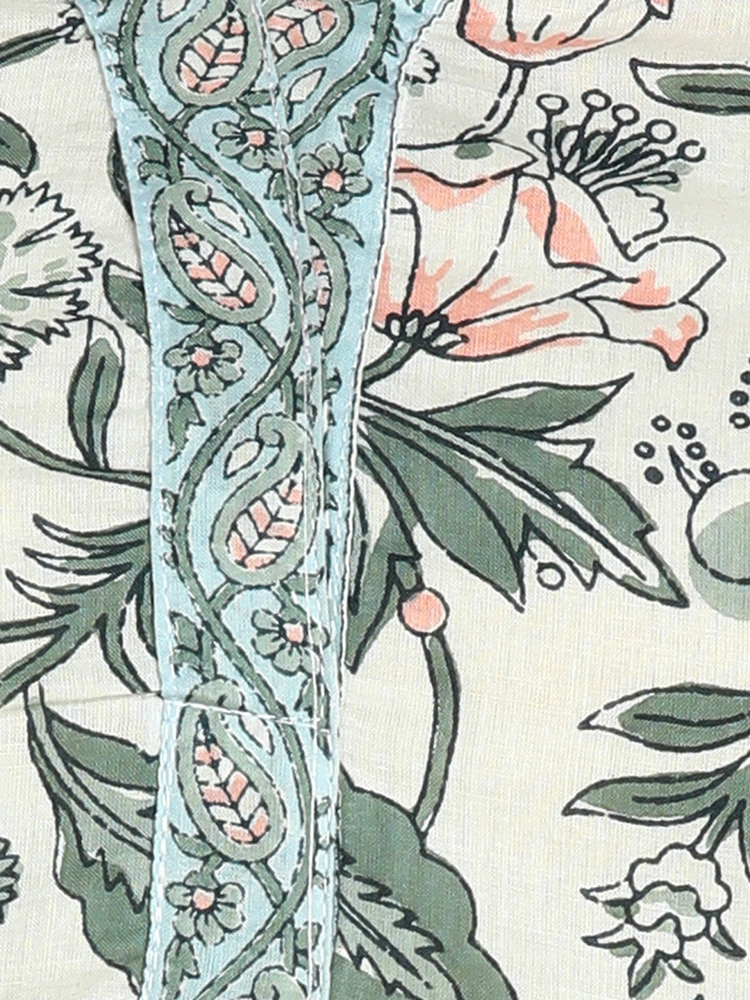 Women Casual Block Printed Cotton Regular Fit Top (1681)