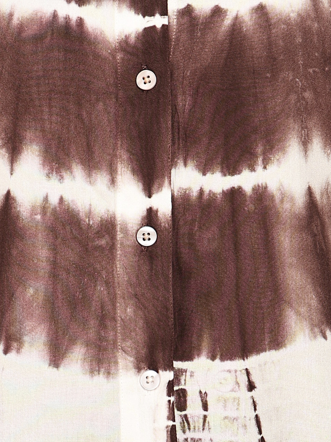 Women Casual Rayon Staple Tie & Dye Spread Collar Full Sleeves Loose Fit Shirt (W1694)