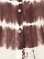 Women Casual Rayon Staple Tie & Dye Spread Collar Full Sleeves Loose Fit Shirt (W1694)