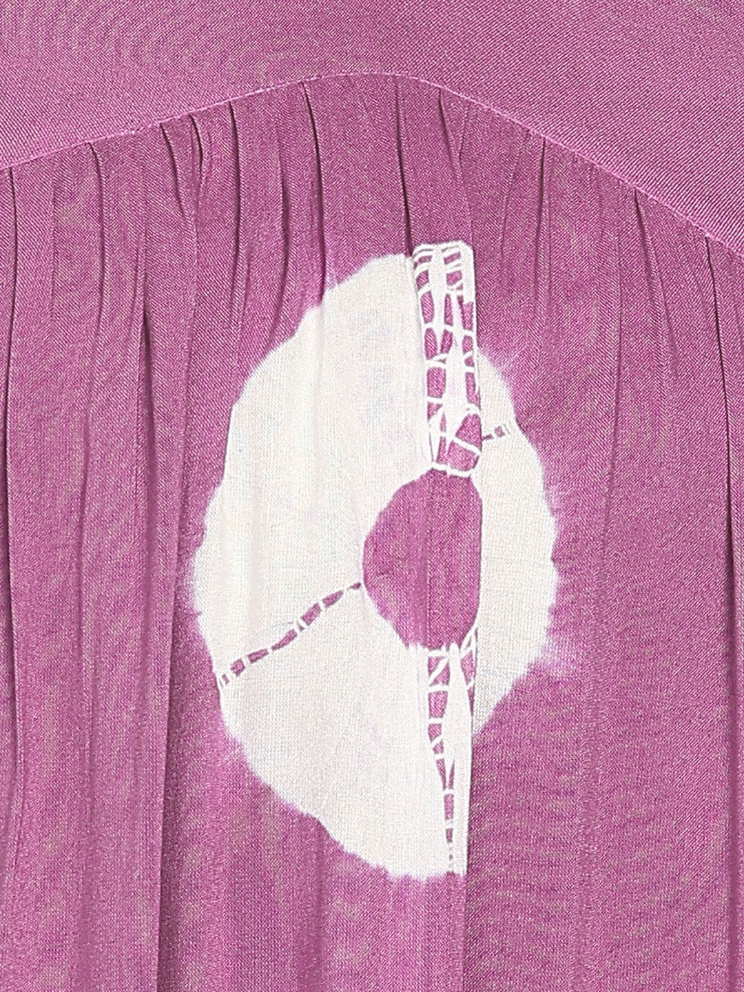 Women Hand Tie & Dye Rayon A-Line Dress (W1732)