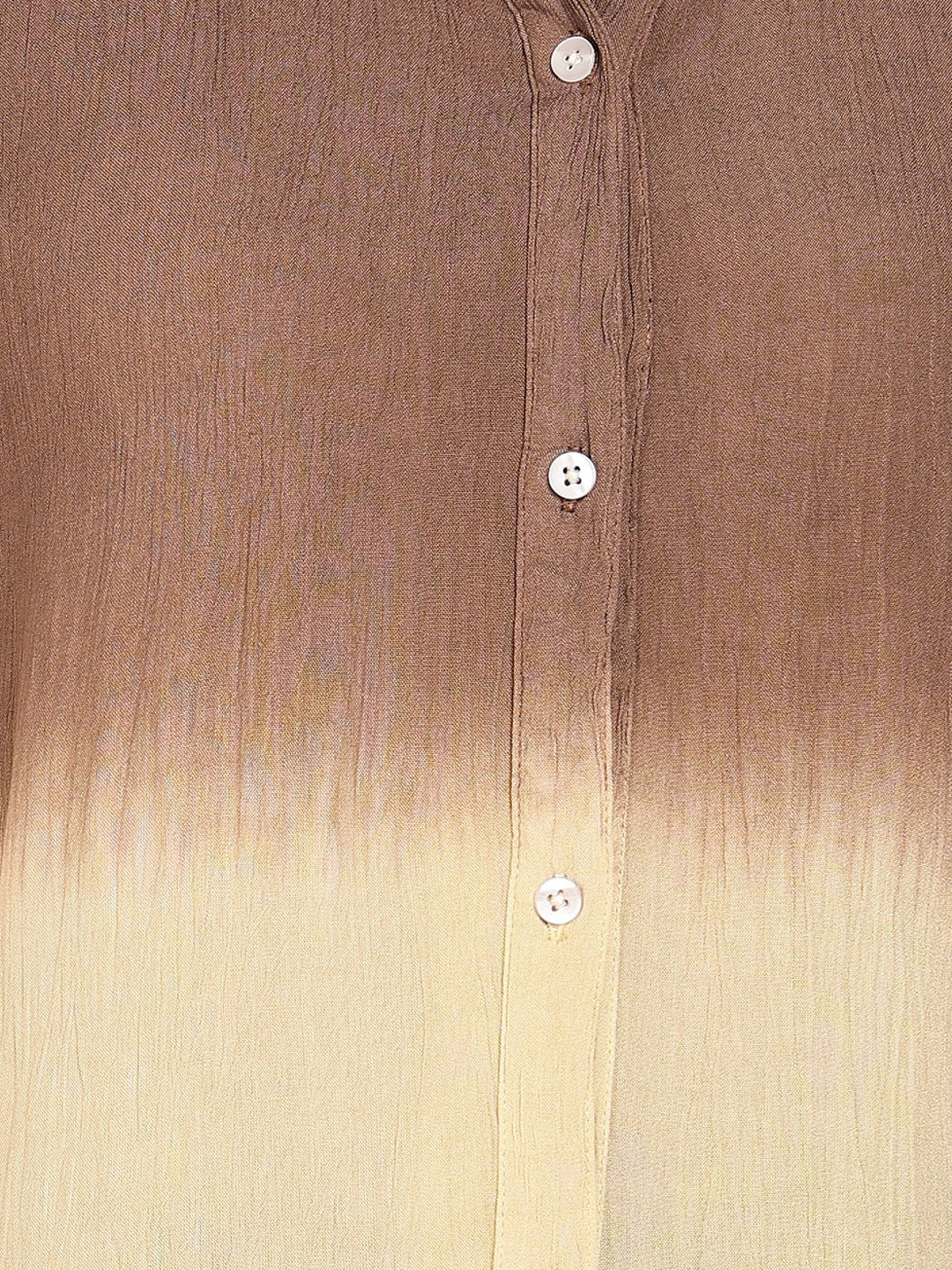 Women Casual Rayon Crepe Tie & Dye Spread Collar Full Sleeves Relaxed Fit Shirt (W1710)