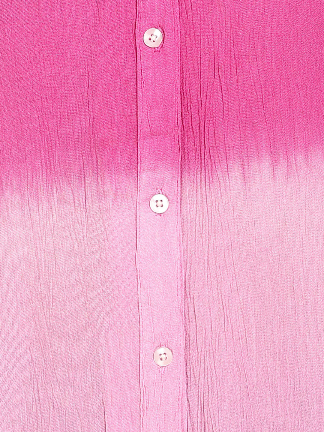 Women Casual Rayon Crepe Tie & Dye Spread Collar Full Sleeves Relaxed Fit Shirt (W1709)