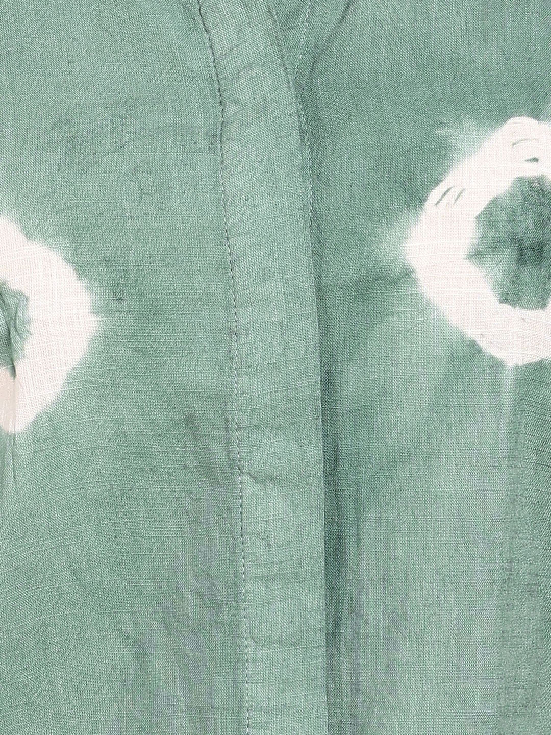 Women Casual Cotton Slub Tie & Dye Mandarin Full Sleeves Regular Fit Shirt (W1719)