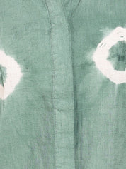 Women Casual Cotton Slub Tie & Dye Mandarin Full Sleeves Regular Fit Shirt (W1719)