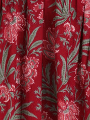 Women Floral Printed Cotton Flared/A-Line Dress (W1669)