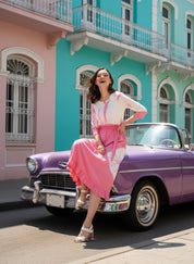 Women Rayon Staple  Bobbin Dress (W1468)