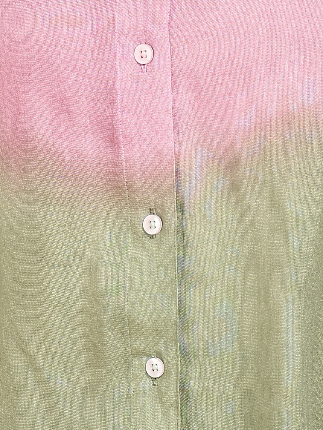 Women Casual Rayon Staple Tie & Dye Spread Collar Full Sleeves Loose Fit Shirt (W1698)