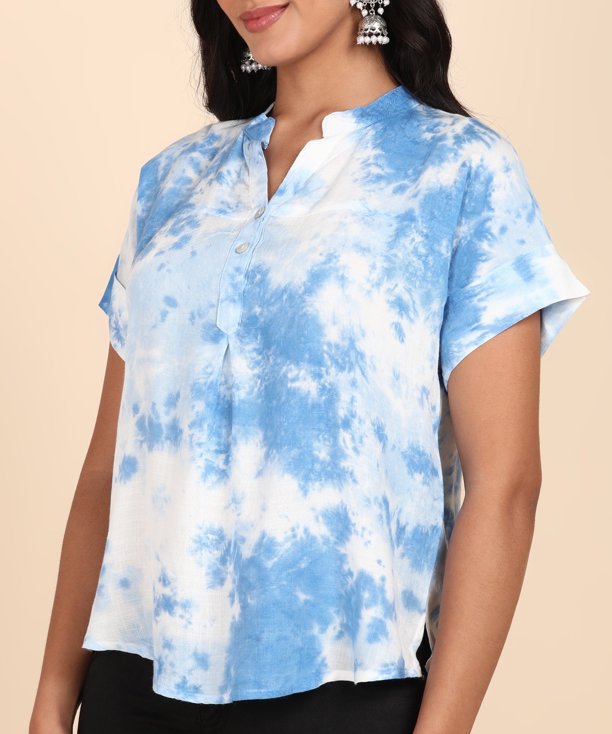 Hand Tie Dyed Mother Daughter Top Combo (COMBOMD9025)