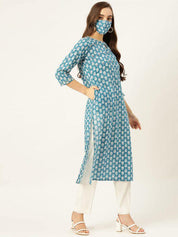 Printed Cotton Straight Kurta for women 